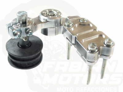 AJUSTADOR UNIVERSAL TENSOR DE RODILLO PARA CADENA ALUMINIO PLATA CHAD-001