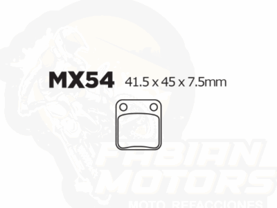 BALATAS DISCO MX2 MX-F155 SNT (54) P/ TITAN-150 '00-'07 , P/ YFM-350 '89-'04