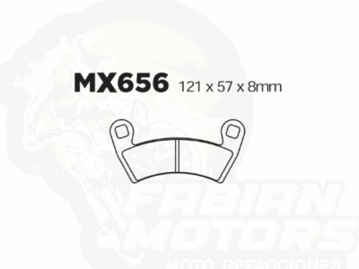 BALATAS DISCO MX2 MX-F089 SBP (656) P/ RZR 900 '15-'18, P/ RZR XP PRO TURBO TRAS. '20-'22, P/ RZR XP TURBO TRAS. '17-'20