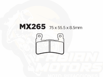 BALATAS DISCO MX2 MX-F112 SNT (265) P/ CBR-900RR FIREBLADE '98-'99