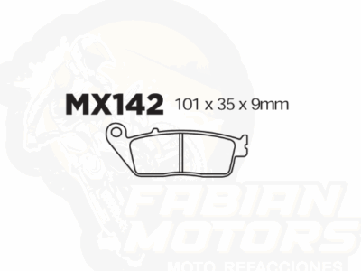 BALATAS DISCO MX2 MX-F123 SNT (142) P/ CBR-600 F3 '95-'98, P/ CB-600 '00-'04
