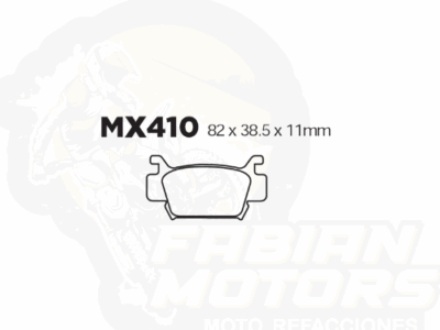 BALATAS DISCO MX2 MX-F167 SNT (410) P/ TRX-500 '05-'07, P/ TRX-680 '05-'07
