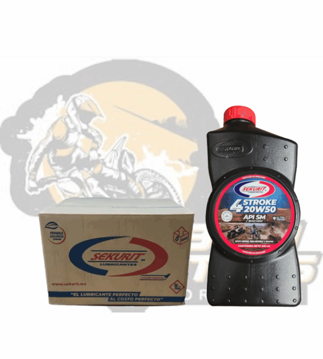 ACEITE SEKURIT MOTO 4T 20W50 HIGH PROTECT (18 PIEZAS POR CAJA)