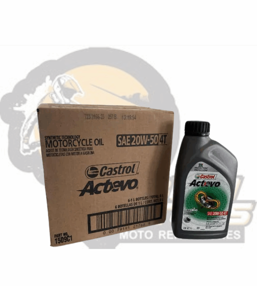 ACEITE CASTROL 20W 50 ACTEVO (CAJA CON 6 PIEZAS)