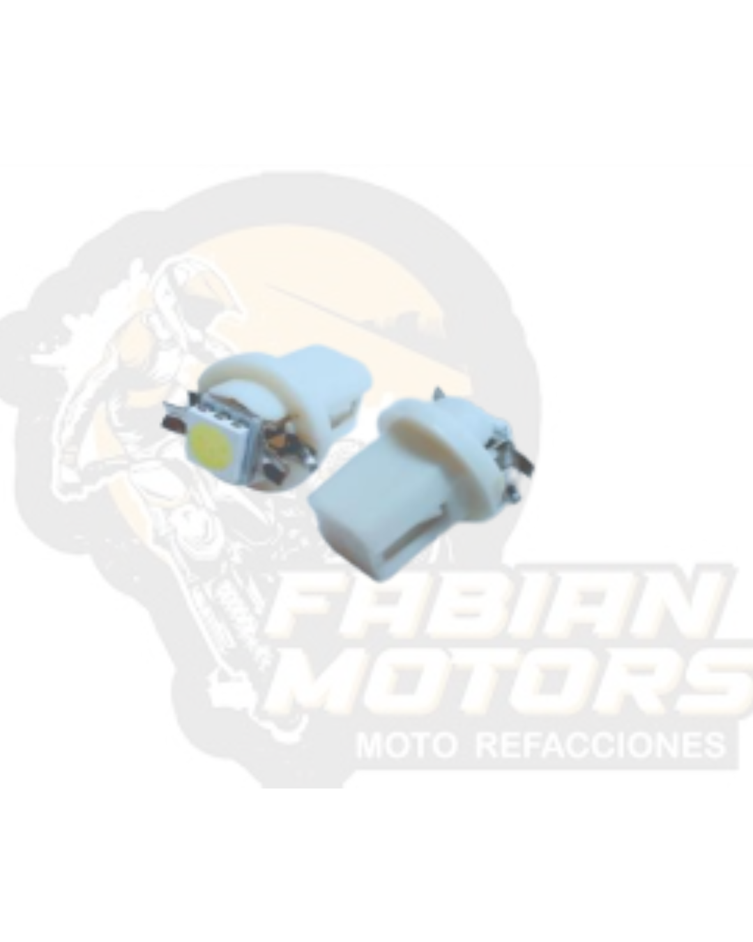 FOCO T8.5 "PROJECK" TABLERO LINEA V.W. 1 LED C/SOQUET BLANCO (10 piezas) CHINA /300