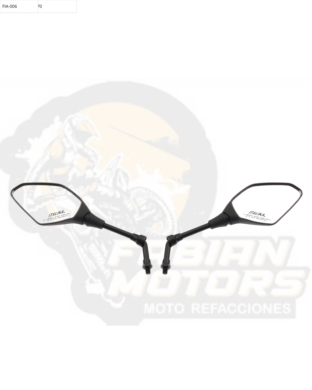 F10010201 JUEGO ESPEJOS CON LOGO Y LEYENDA