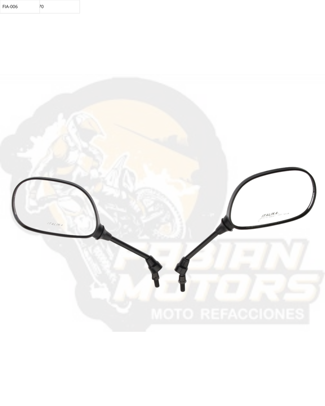 F10010195 JUEGO ESPEJOS CON LOGO Y LEYENDA