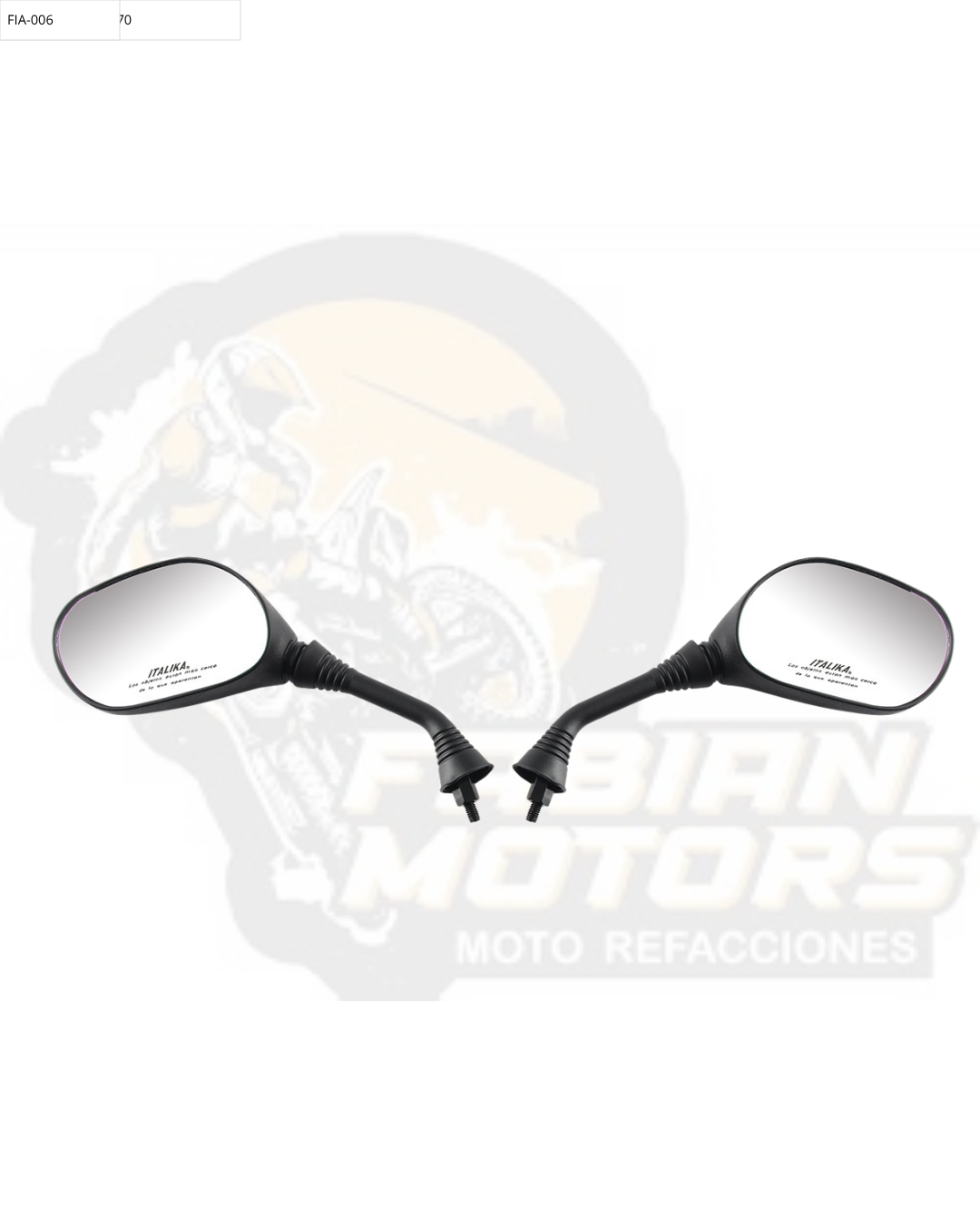 F10010196 JUEGO ESPEJOS CON LOGO Y LEYENDA