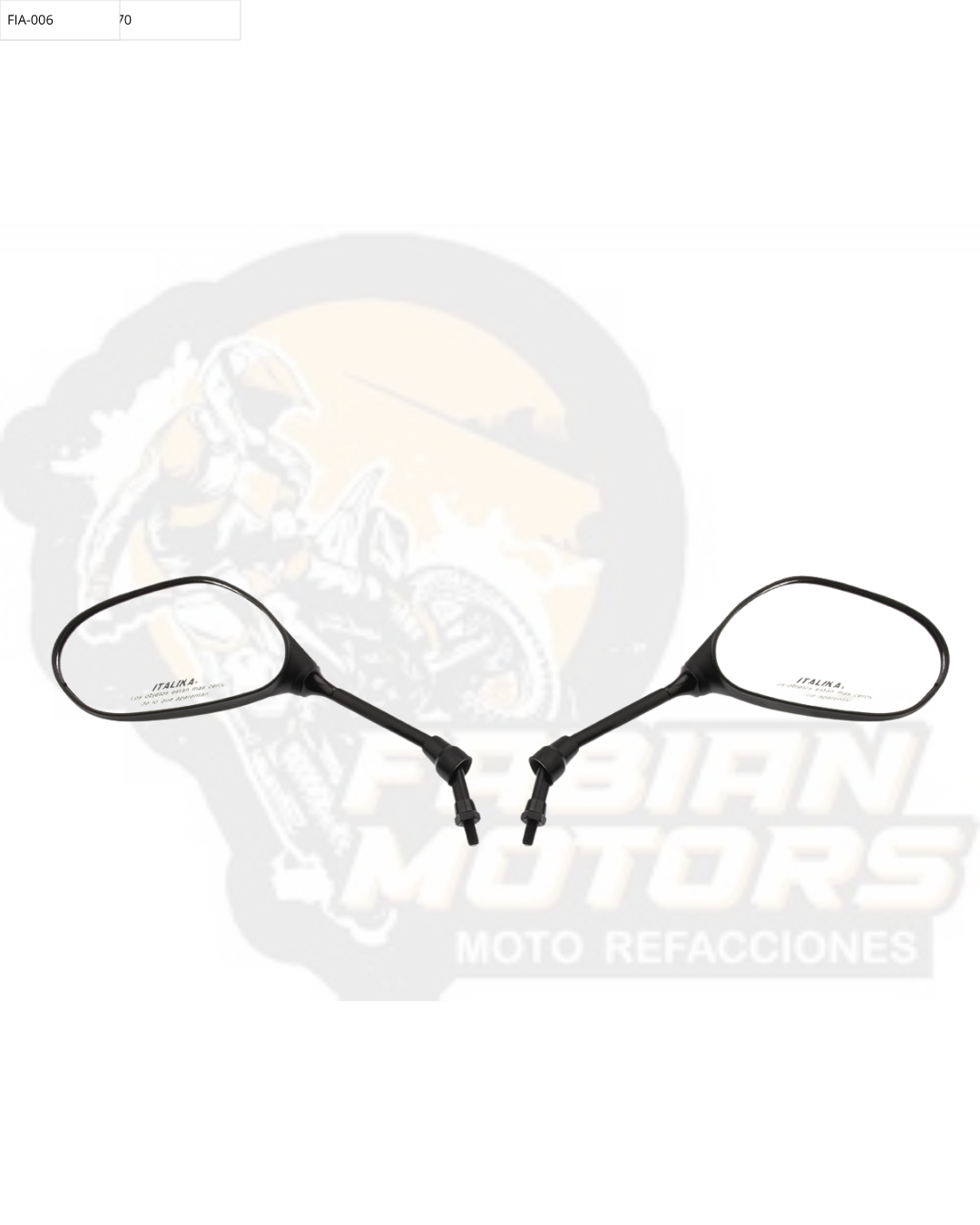 F10010199 JUEGO ESPEJOS CON LOGO Y LEYENDA