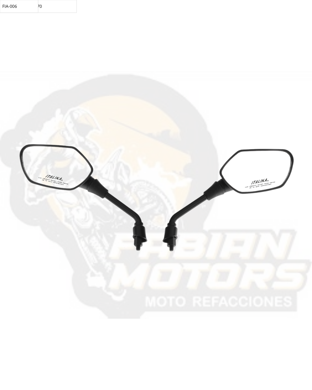 F10010216 JUEGO ESPEJOS CON LOGO Y LEYENDA