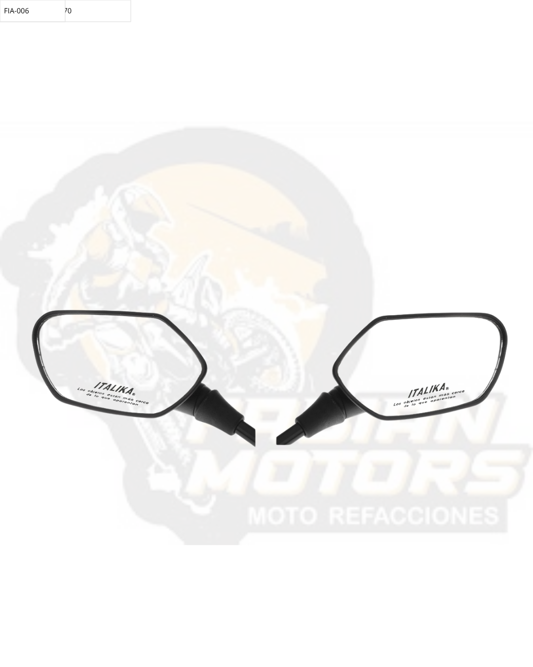 F10010216 JUEGO ESPEJOS CON LOGO Y LEYENDA