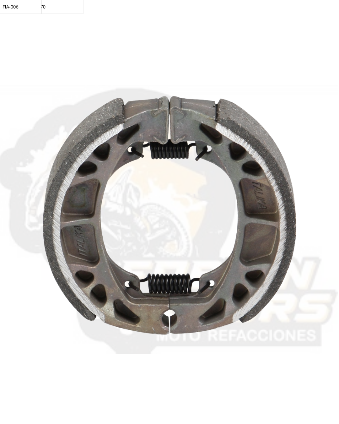 F15020007 ZAPATAS DE FRENO, 10.5x9.5x2.4