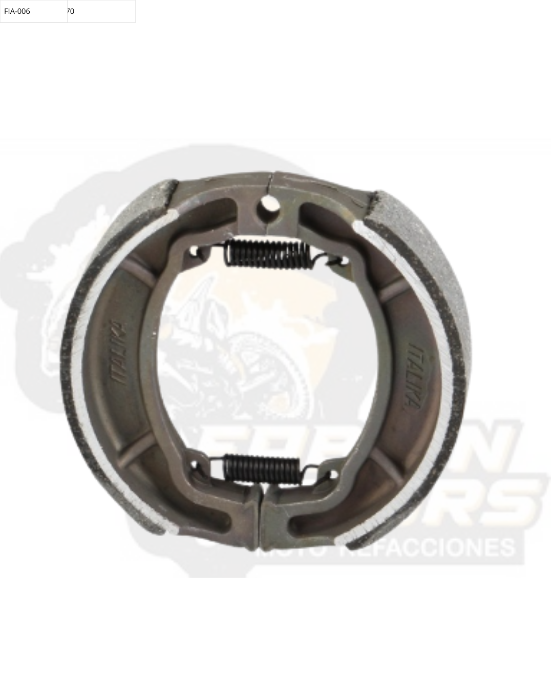 F15020072 JUEGO ZAPATAS FRENO TRAS