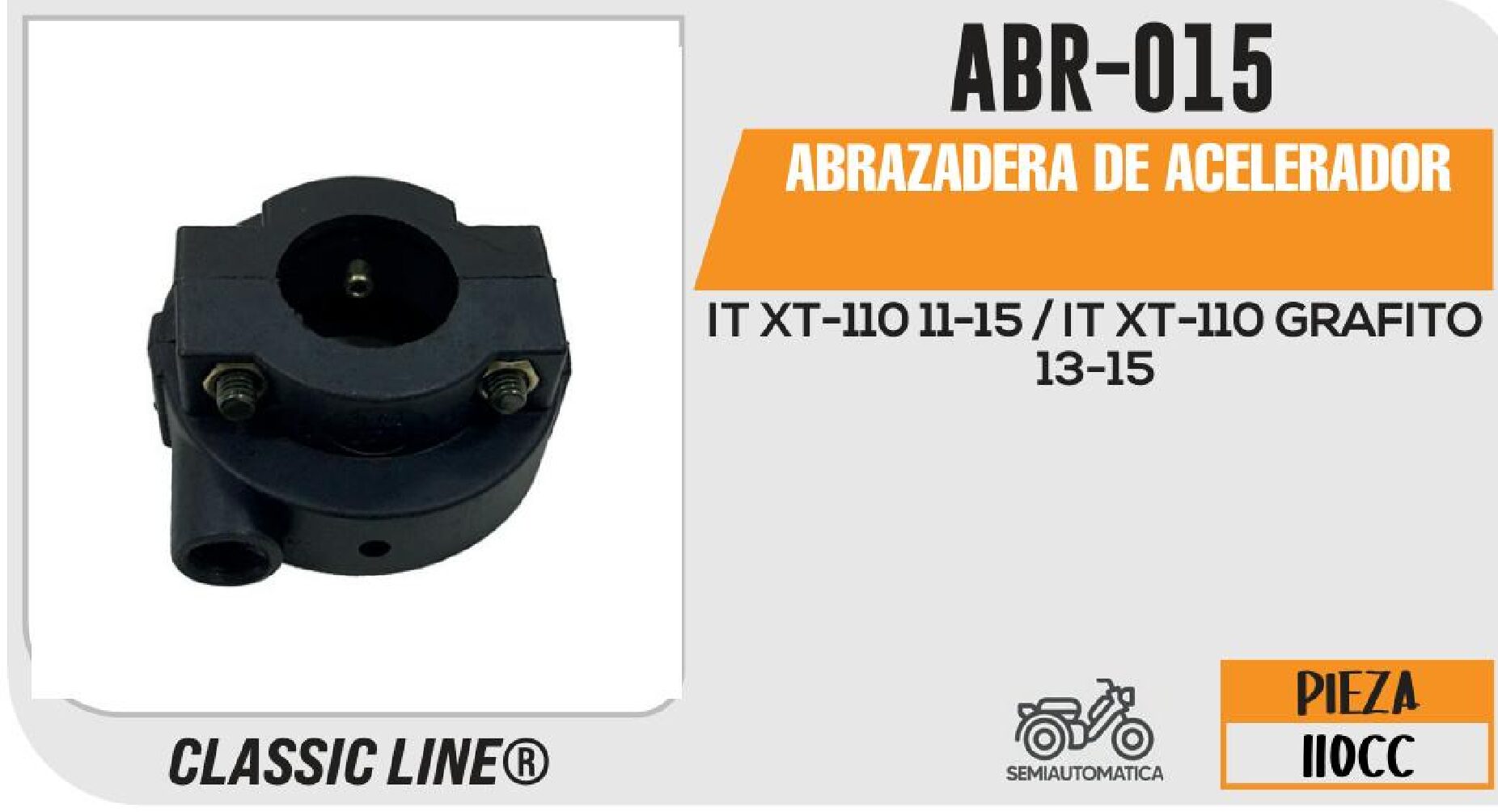CREDITDAY - ABRAZADERA DE ACELERADOR / ABR-015