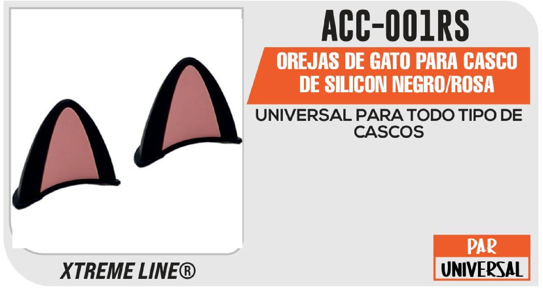 VIVATUMOTO - OREJAS DE GATO PARA CASCO / ACC-001RS