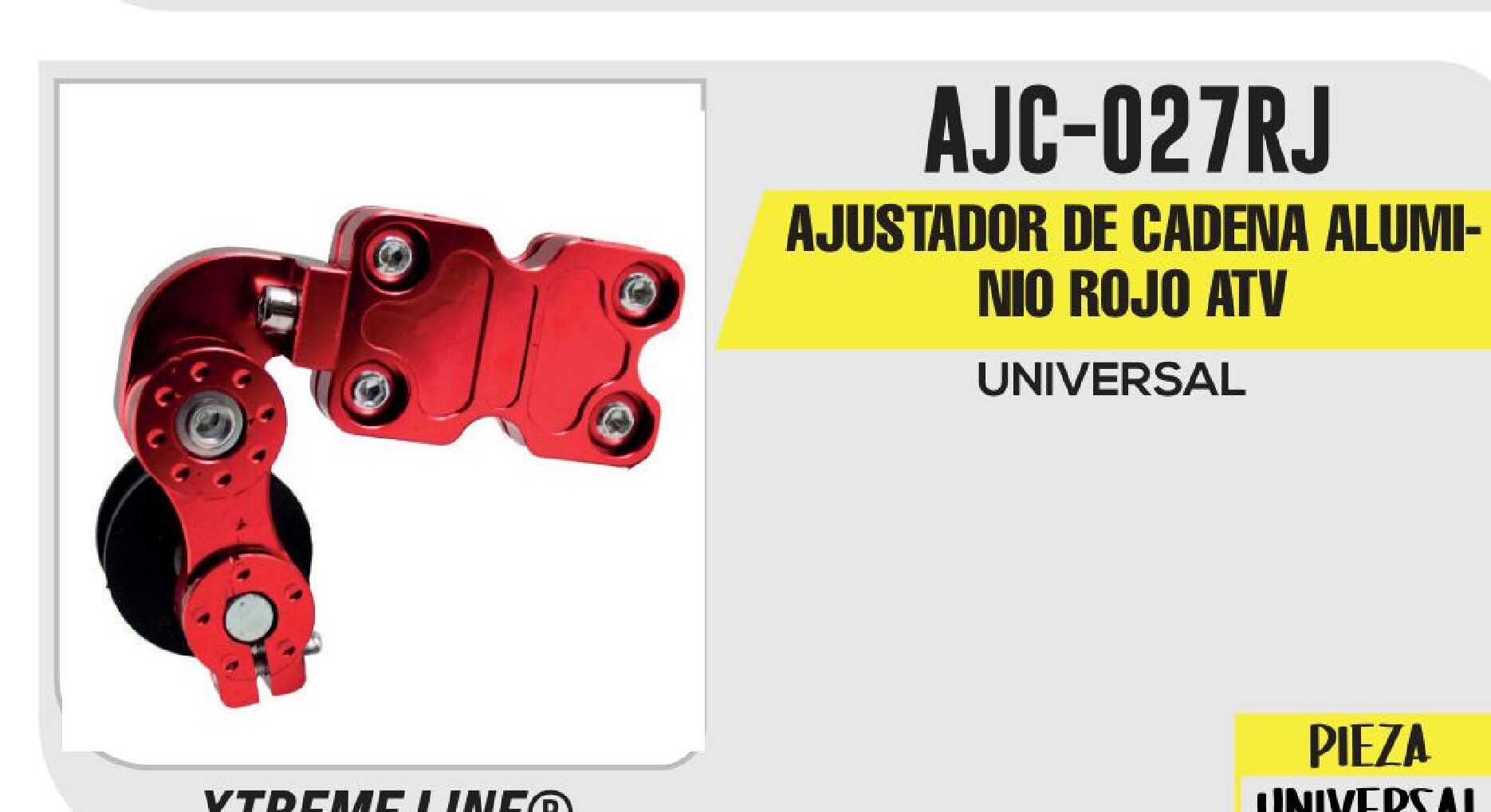 CREDITDAY - AJUSTADOR DE CADENA ALUMINIO ROJO ATV / AJC-027RJ