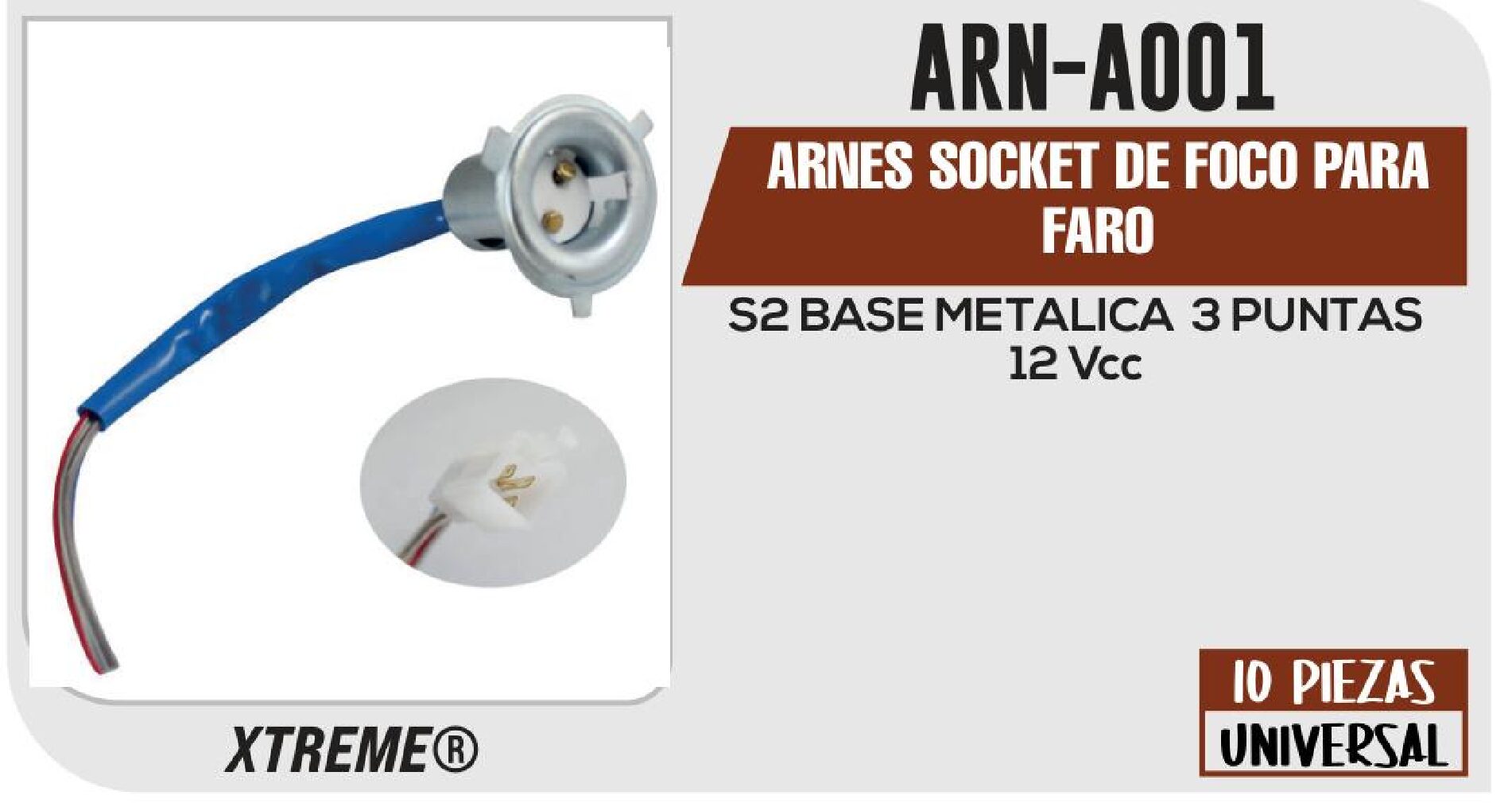 ARNES SOCKET DE FOCO PARA FARO / ARN-A001