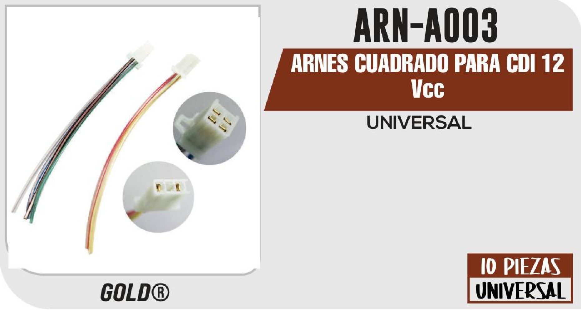 ARNES CUADRADO PARA CDI 12 Vcc / ARN-A003