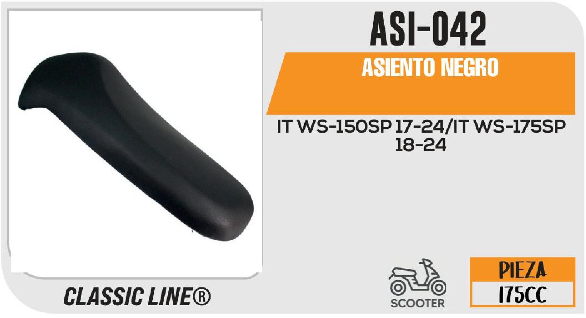 ASIENTO NEGRO / ASI-042
