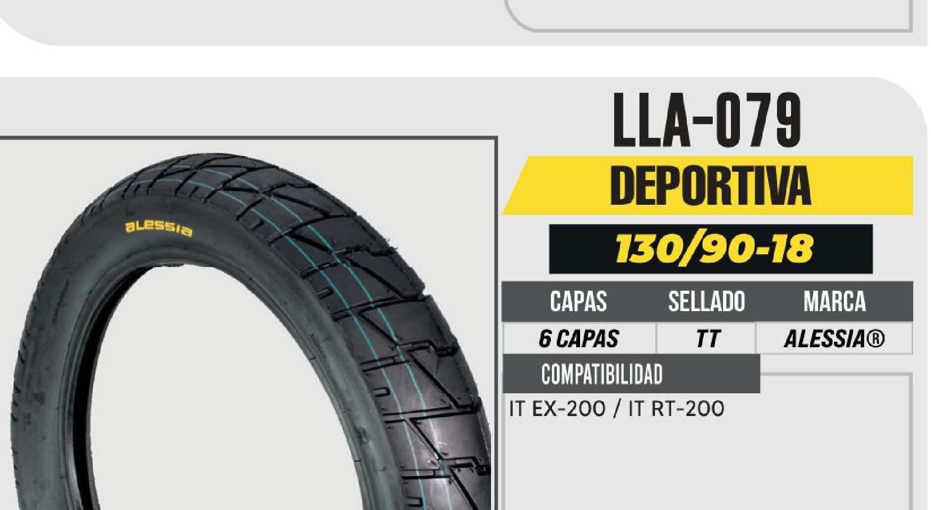LLANTA 130/90-18 PREMIUM 6 CAPAS A813 CALLE USA CAMARA (TT) / LLA-079