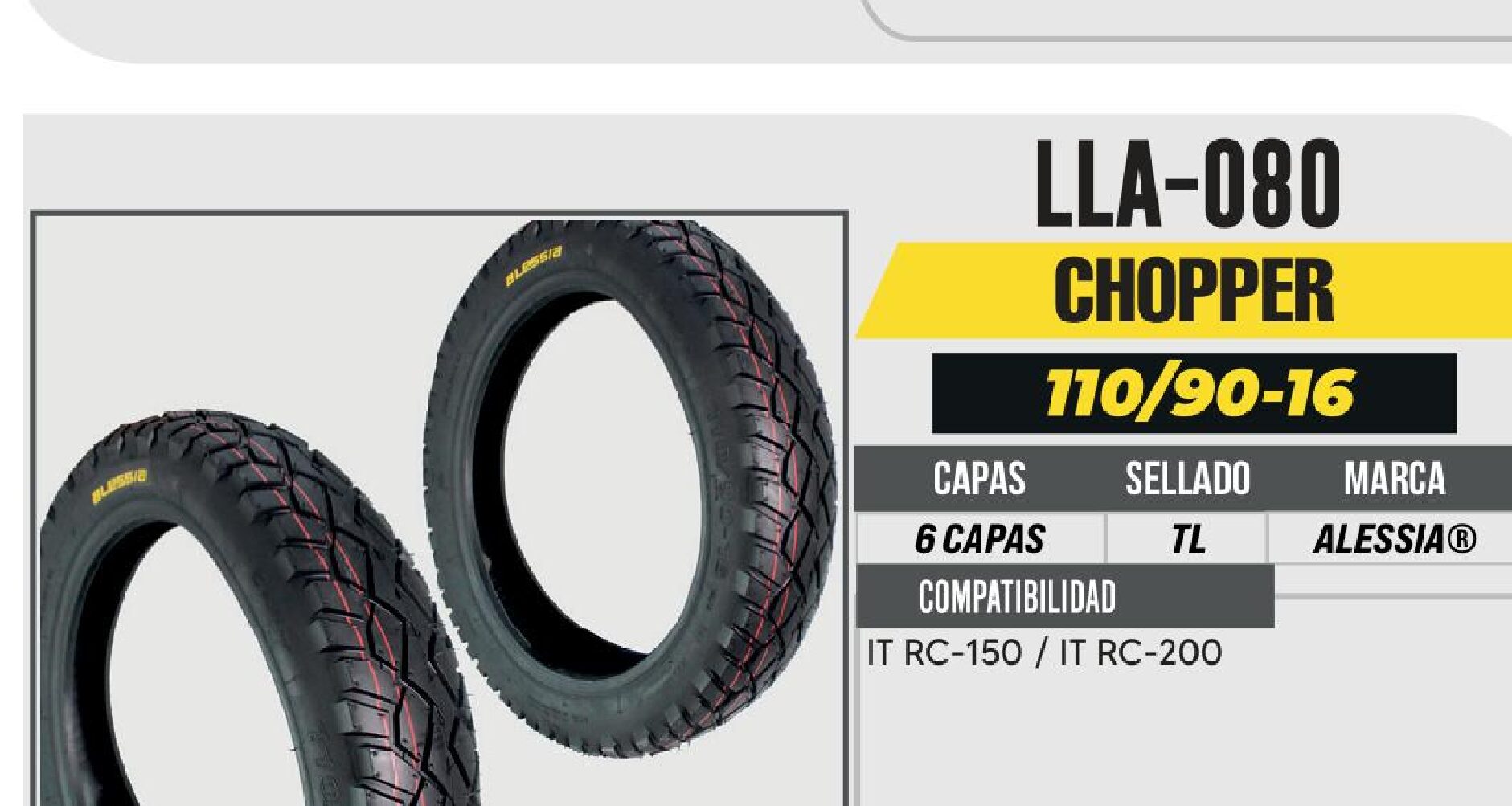 LLANTA 110/90-16 PREMIUM 6 CAPAS P36 CALLE NO USA CAMARA (TL) / LLA-080