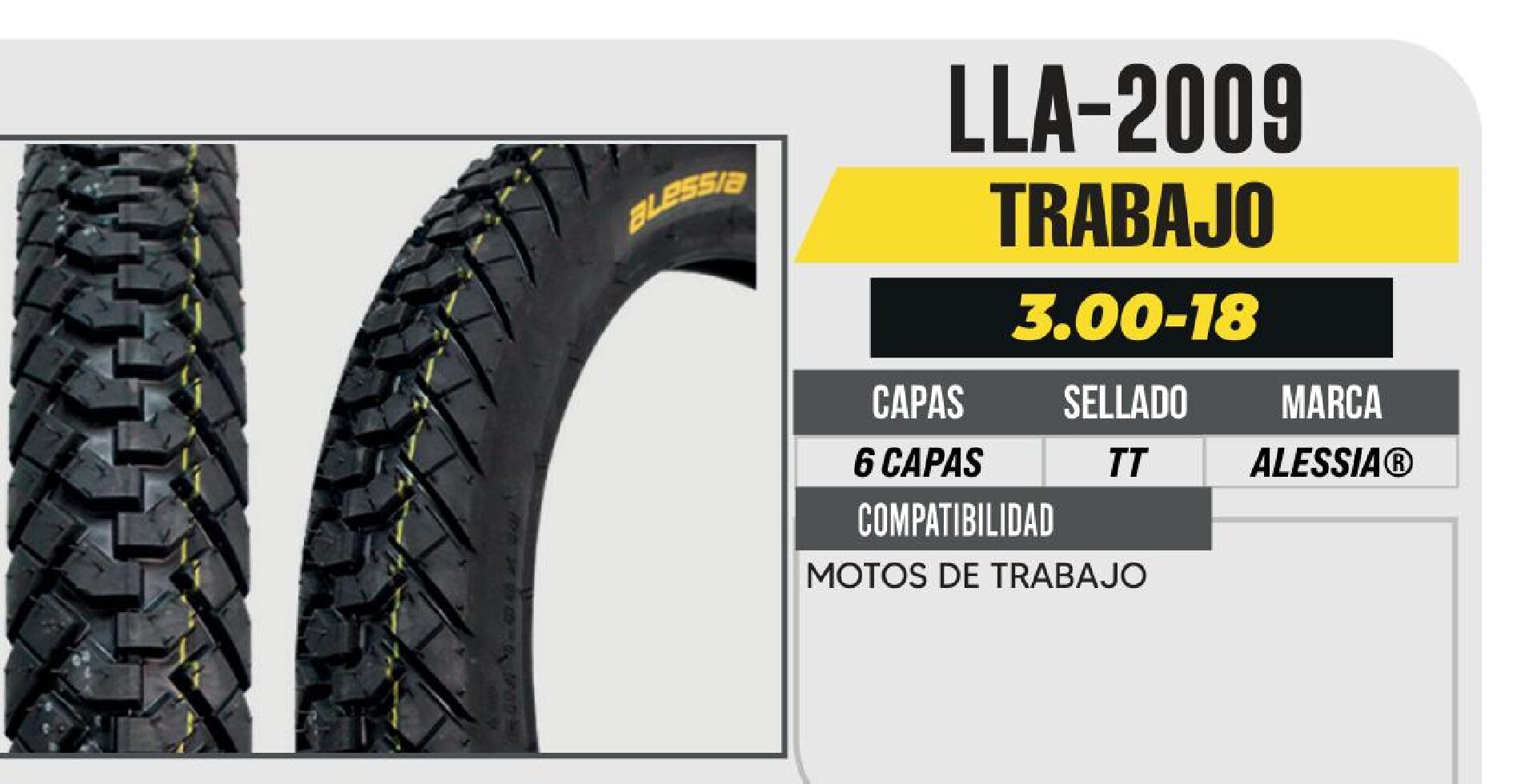 LLANTA 3.00-18 PREMIUM 6 CAPAS A350 CALLE USA CAMARA (TT) / LLA-2009