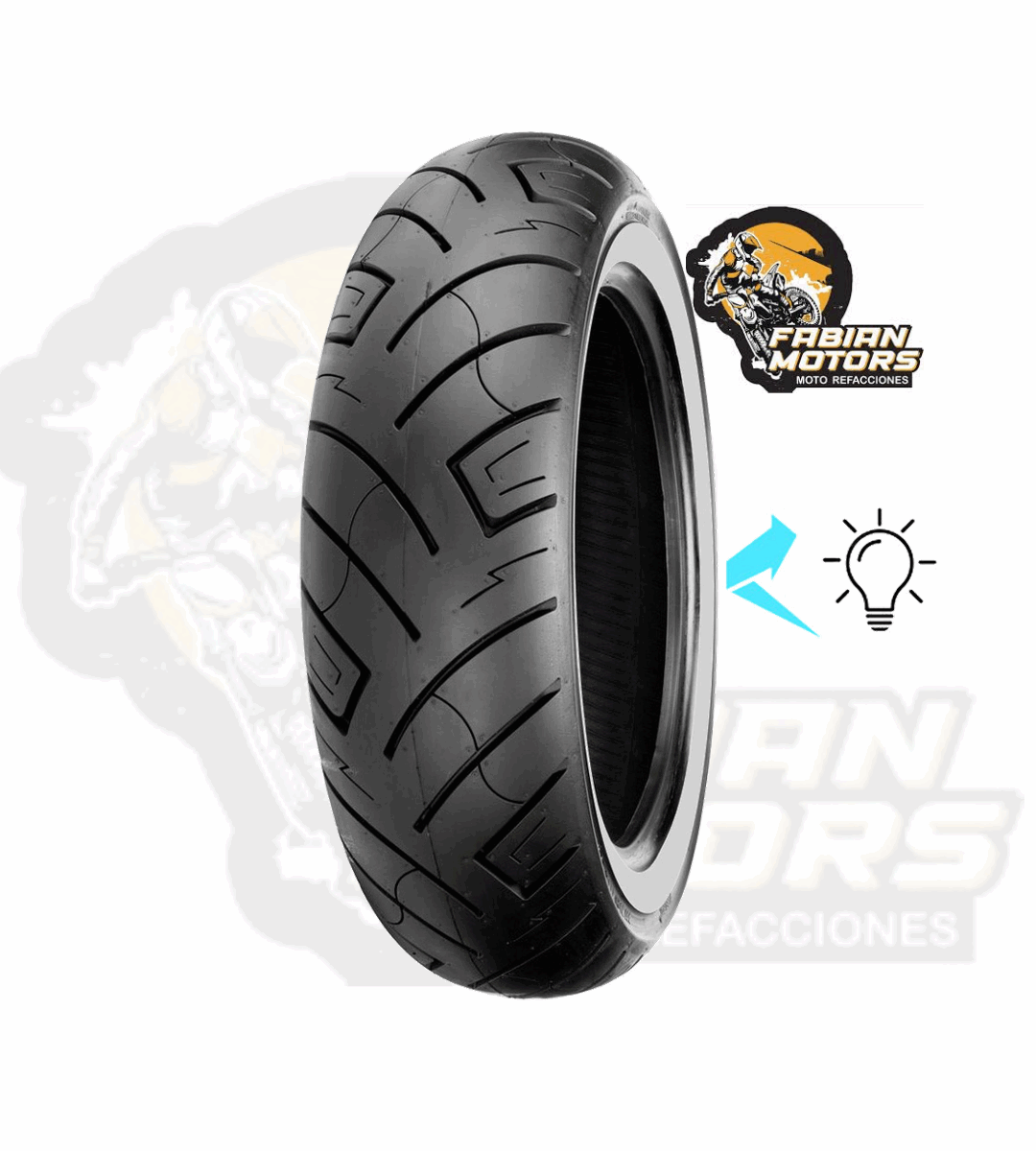 LLANTA SHINKO 130/90B16 73H 6PR TL SR777R HEAVY DUTY (HD) REFLECTOR TRASERA