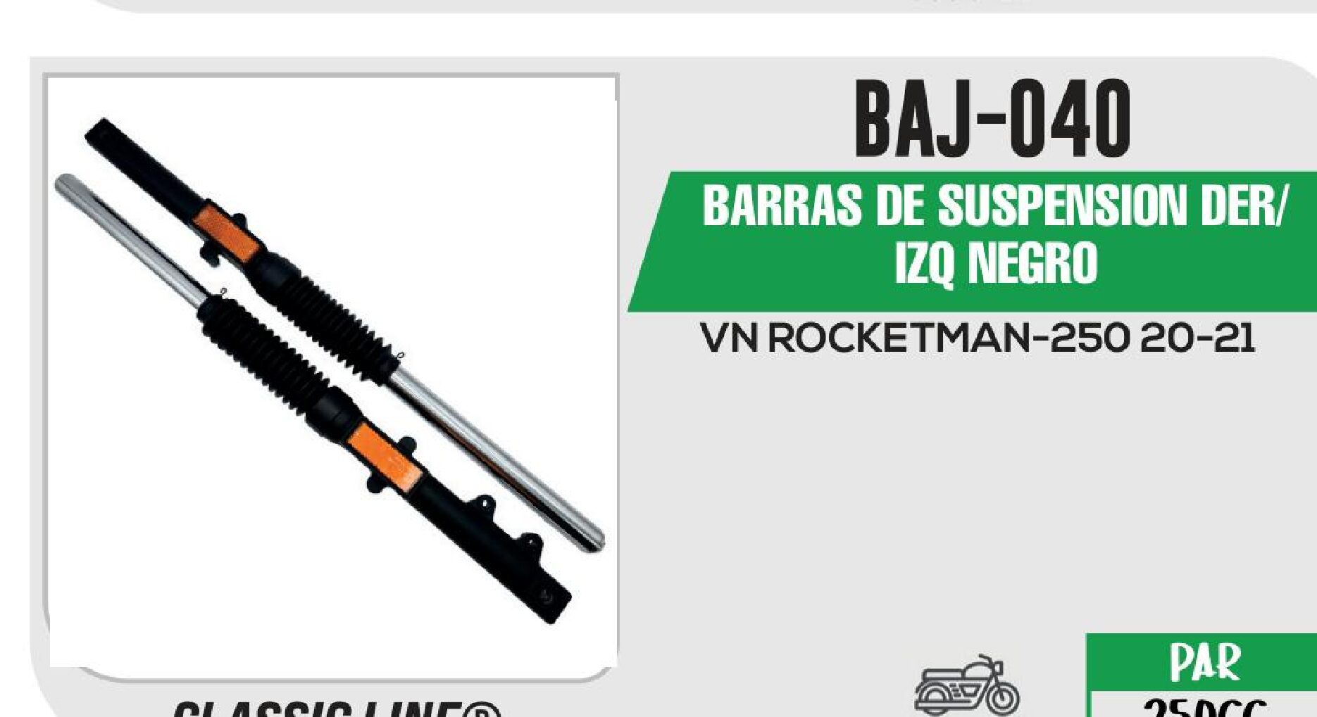 BARRAS DE SUSPENSION DER / IZQ / BAJ-040