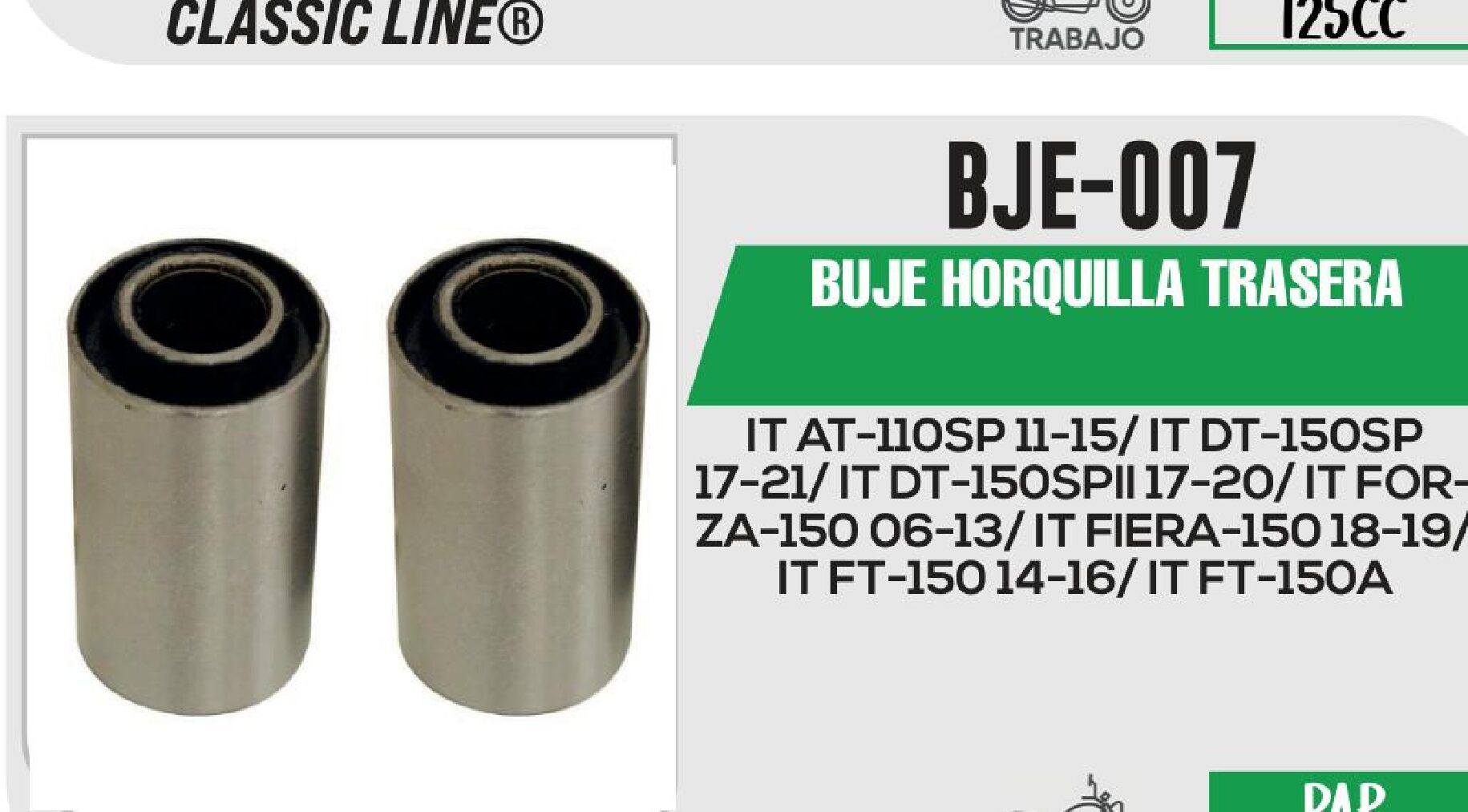 BUJE HORQUILLA TRASERA / BJE-007