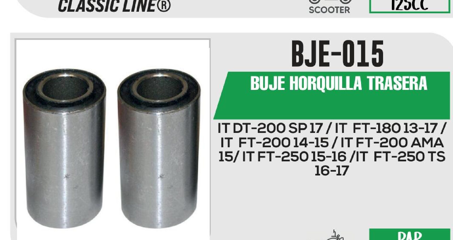 BUJE HORQUILLA TRASERA / BJE-015