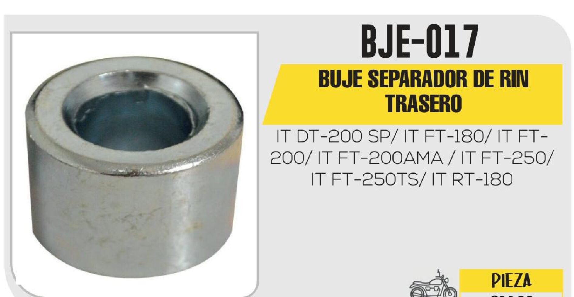 BUJE SEPARADOR DE RIN TRASERO / BJE-017