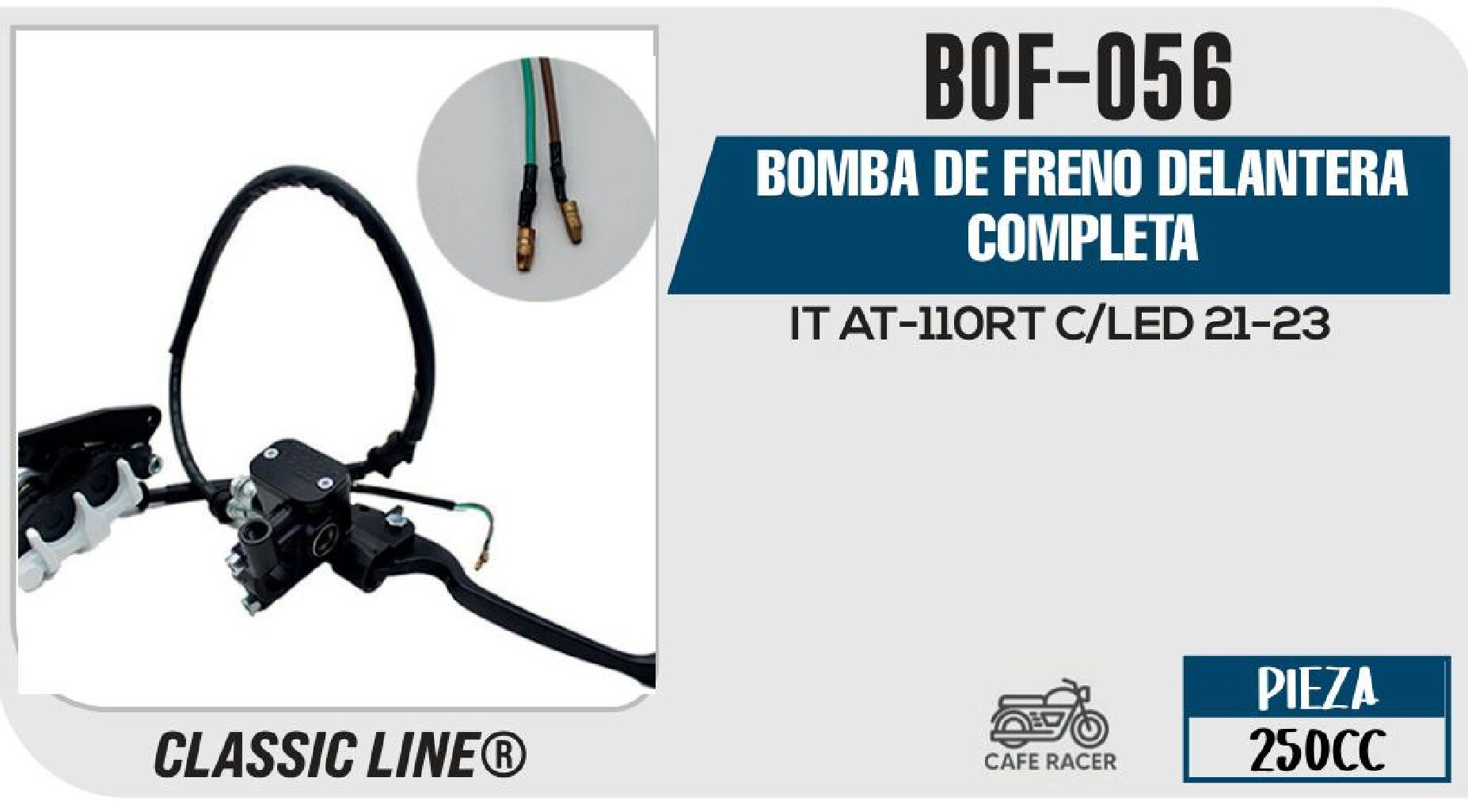 BOMBA DE FRENO DELANTERA COMPLETA / BOF-056