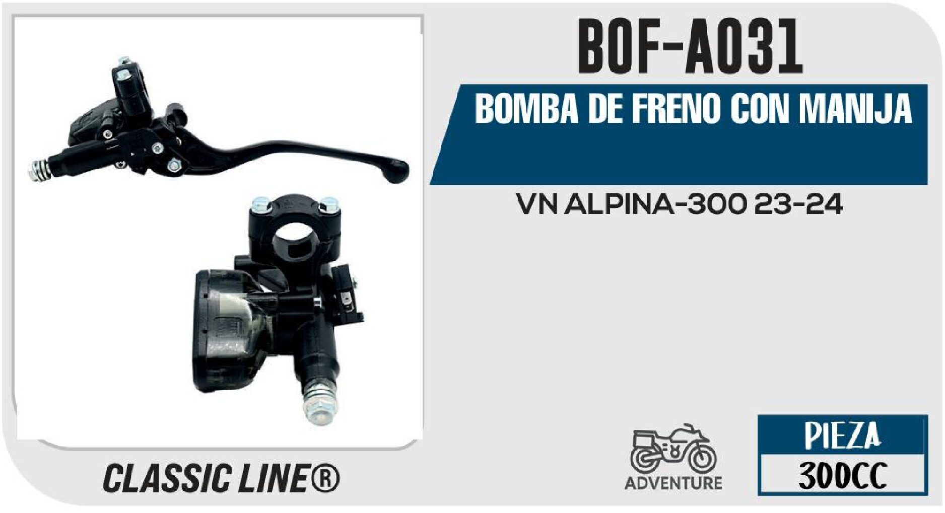 BOMBA DE FRENO CON MANIJA / BOF-A031