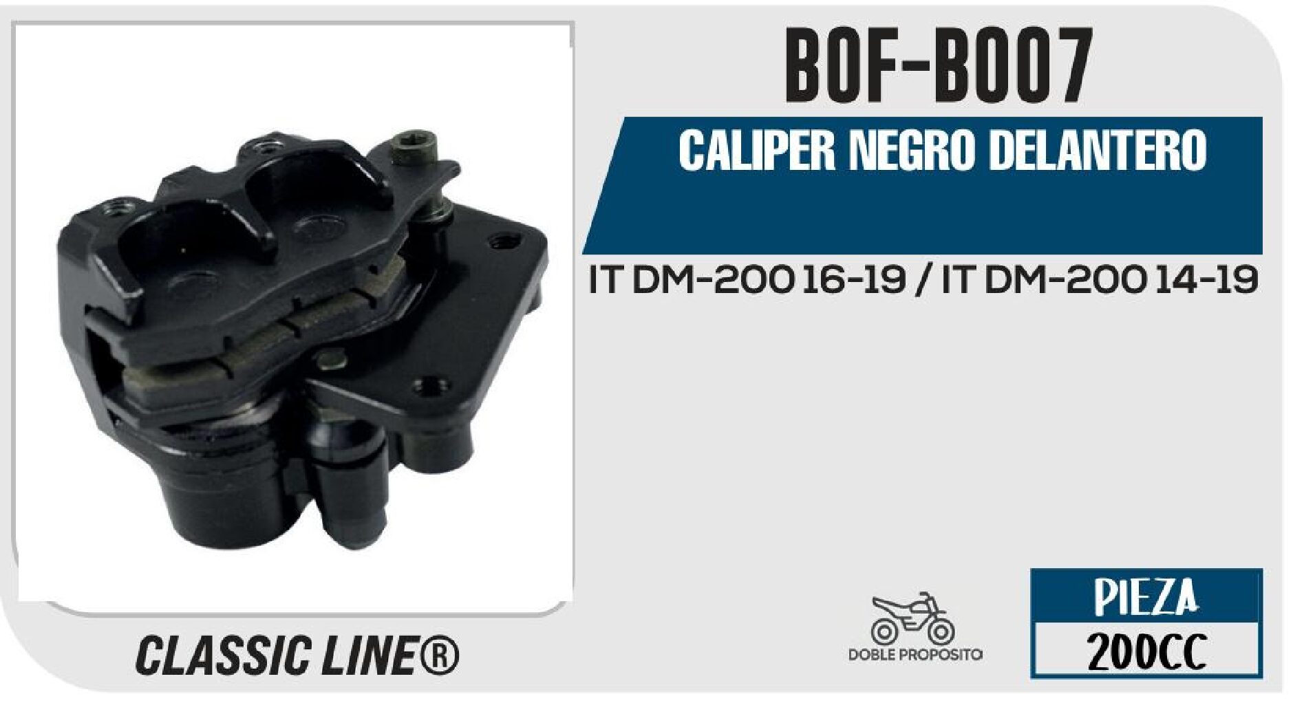 CALIPER NEGRO DELANTERO / BOF-B007