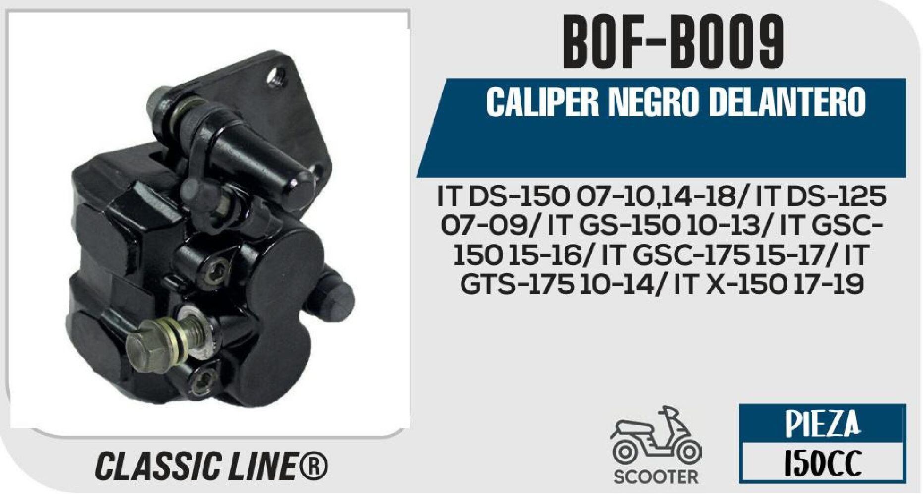 CALIPER NEGRO DELANTERO / BOF-B009