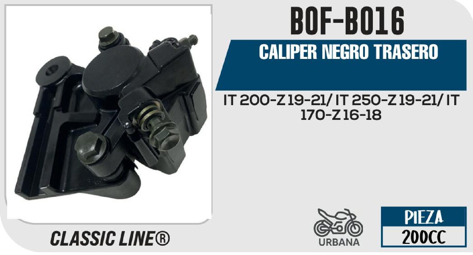 CALIPER NEGRO TRASERO / BOF-B016