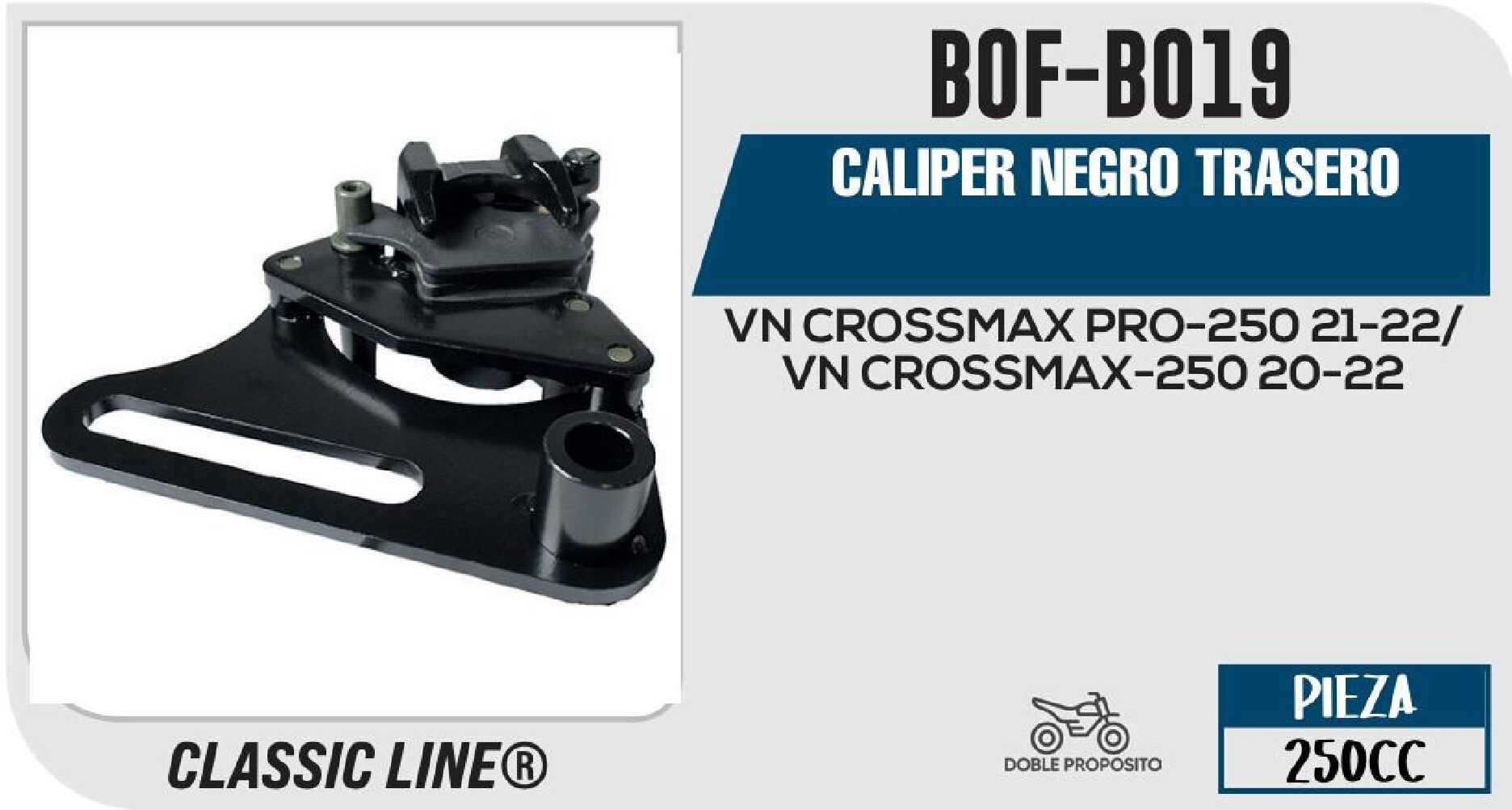 CALIPER NEGRO TRASERO / BOF-B019