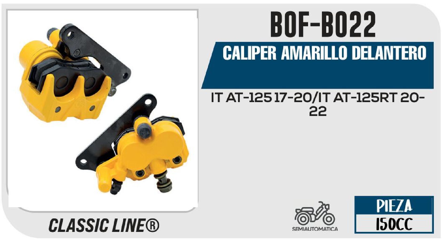 CALIPER AMARILLO DELANTERO / BOF-B022
