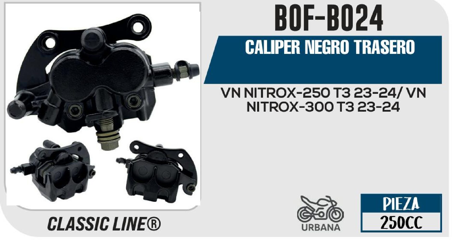 CALIPER NEGRO TRASERO / BOF-B024