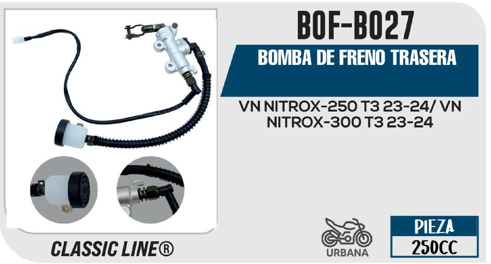 BOMBA DE FRENO TRASERA / BOF-B027
