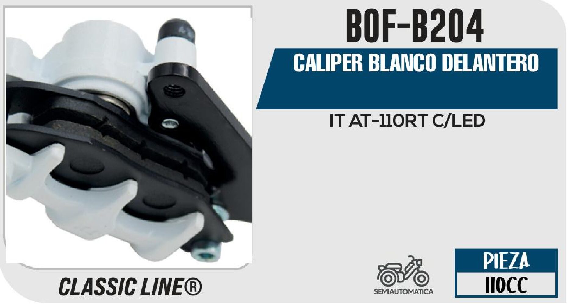CALIPER BLANCO DELANTERO / BOF-B204