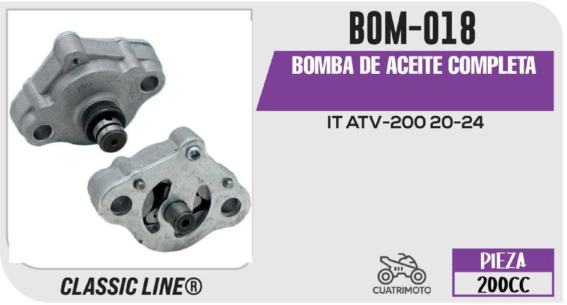 BOMBA DE ACEITE COMPLETA / BOM-018