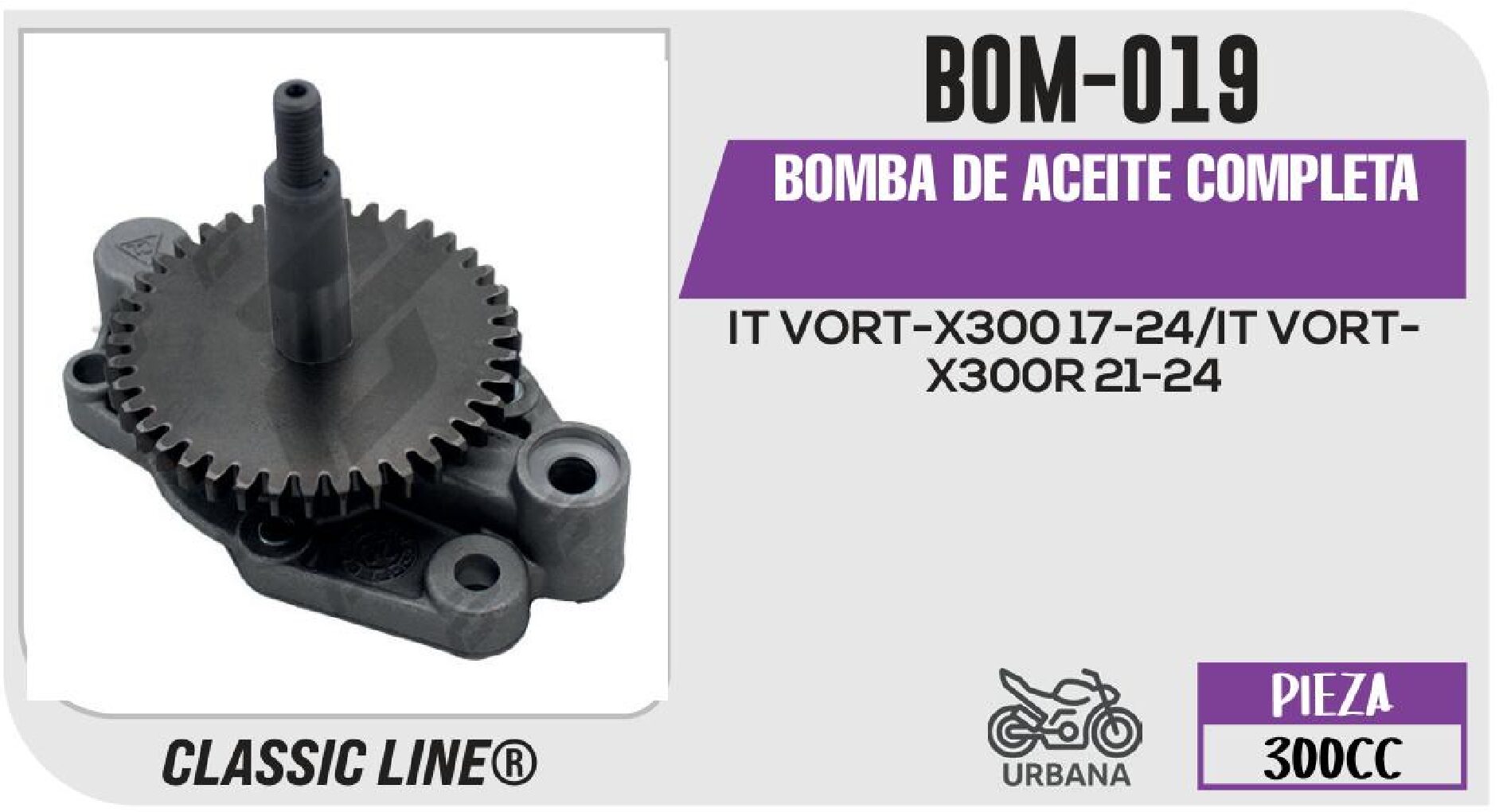 VIVATUMOTO - BOMBA DE ACEITE COMPLETA / BOM-019