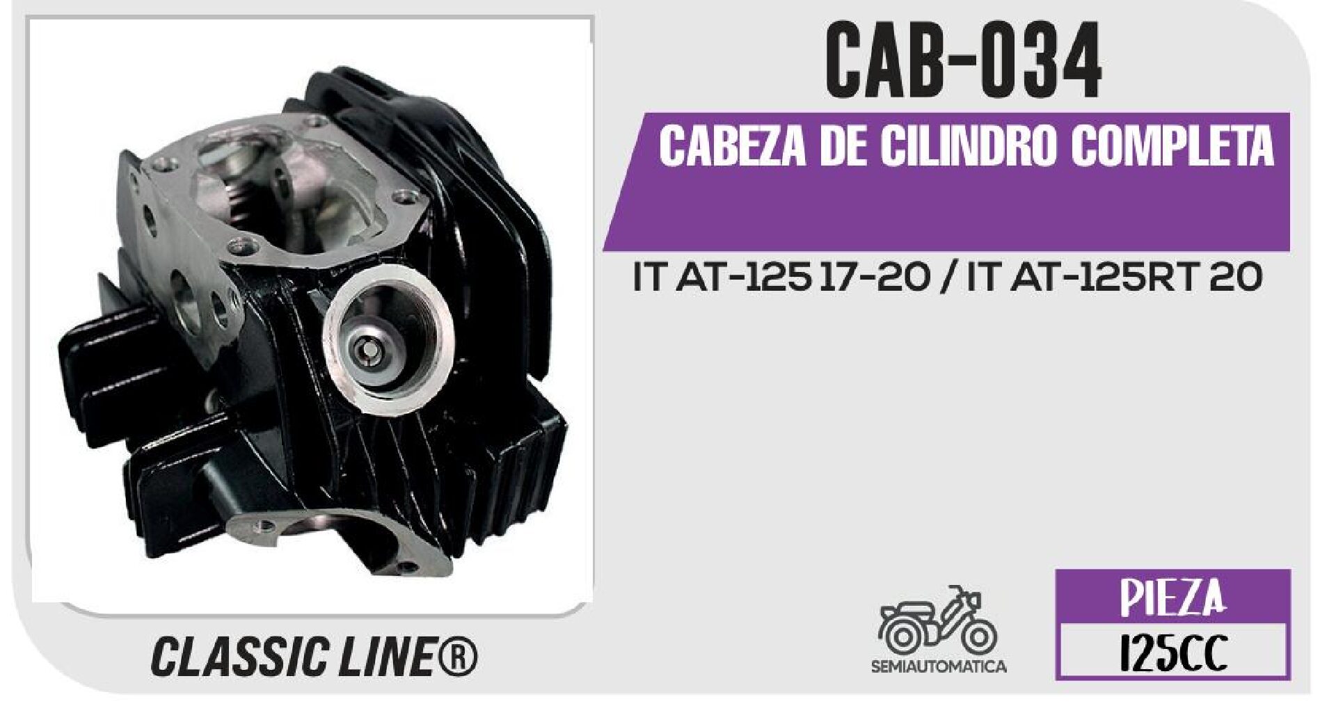 CABEZA DE CILINDRO COMPLETA / CAB-034