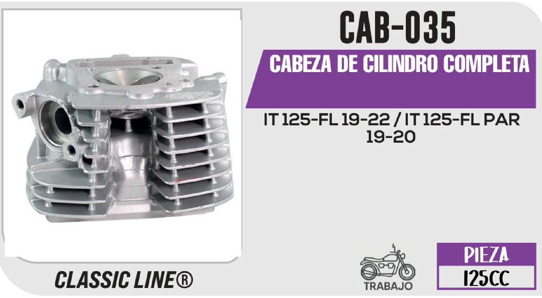 CABEZA DE CILINDRO COMPLETA / CAB-035