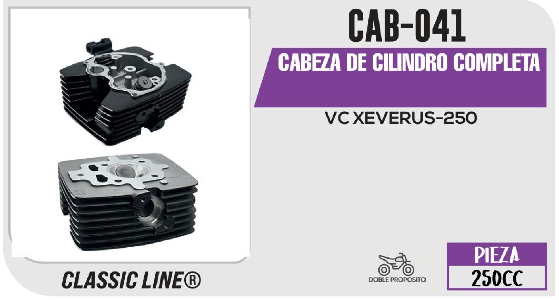 CABEZA DE CILINDRO COMPLETA / CAB-041
