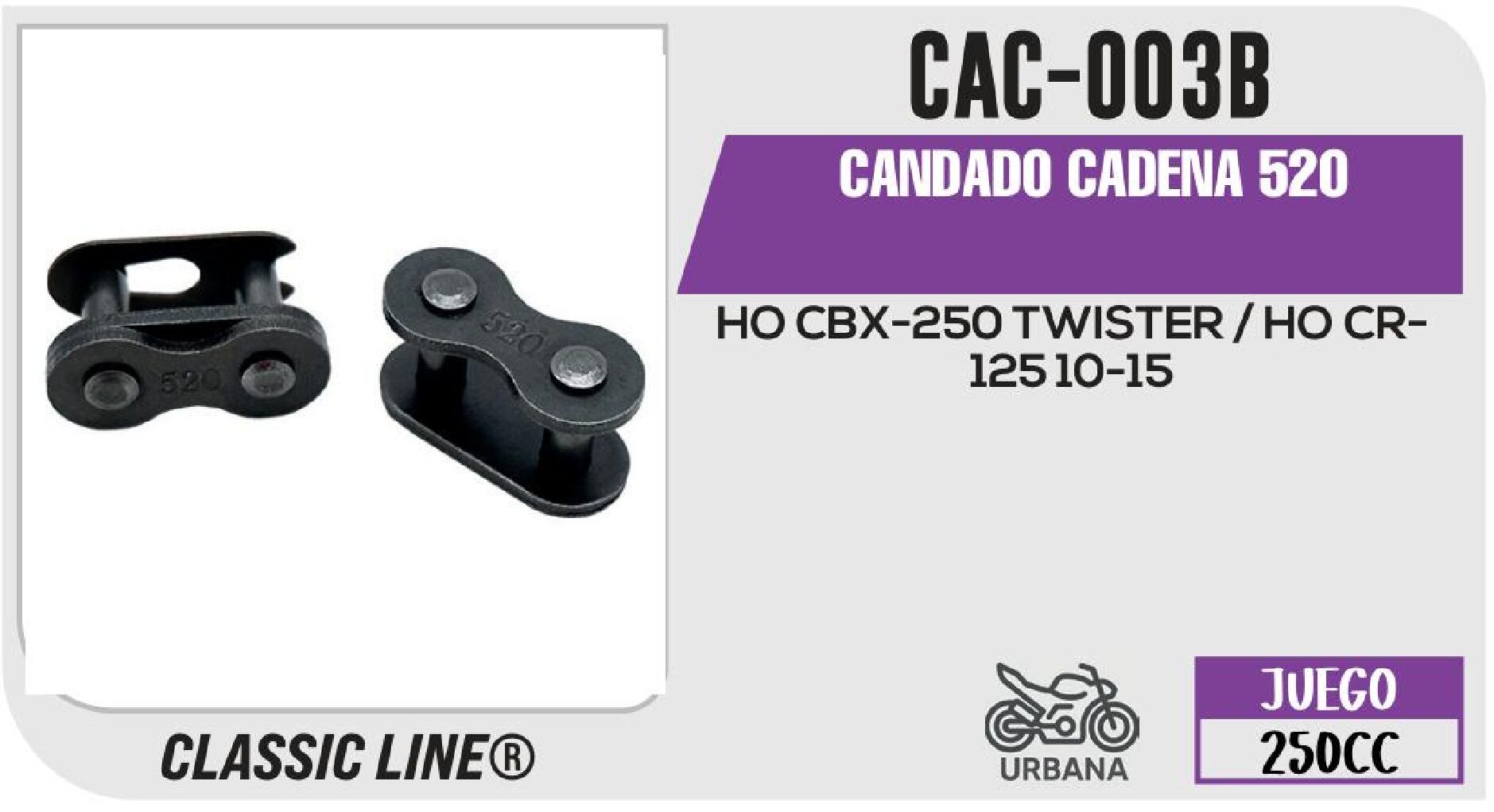 VIVATUMOTO - CANDADO CADENA 520 / CAC-003B