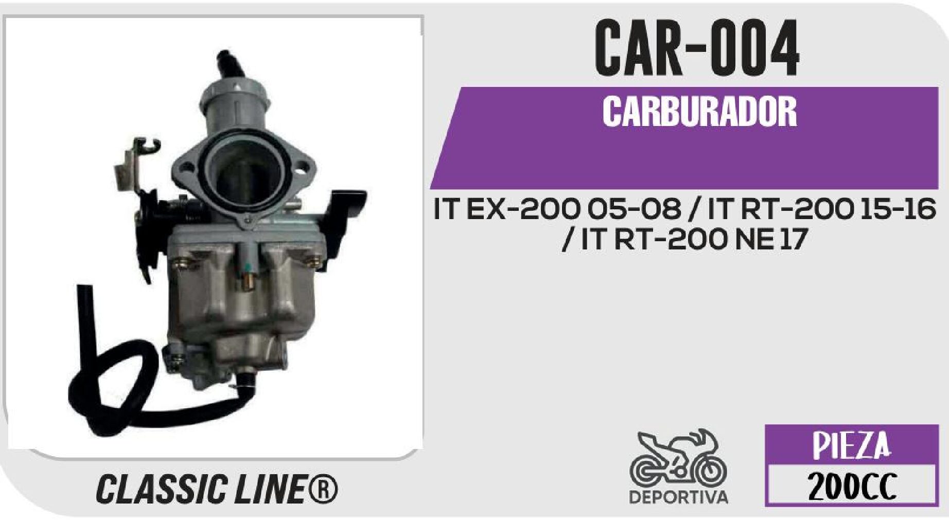 CAR-004 CARBURADOR / CAR-004