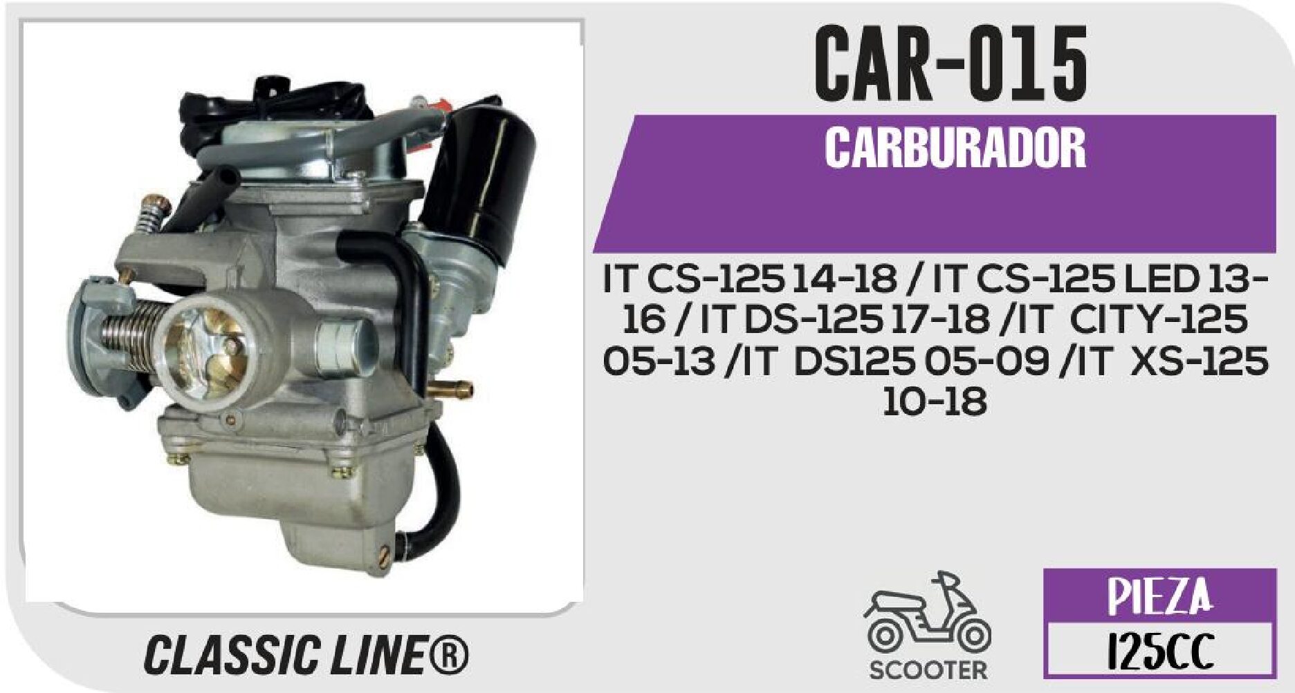 CAR-015 CARBURADOR / CAR-015
