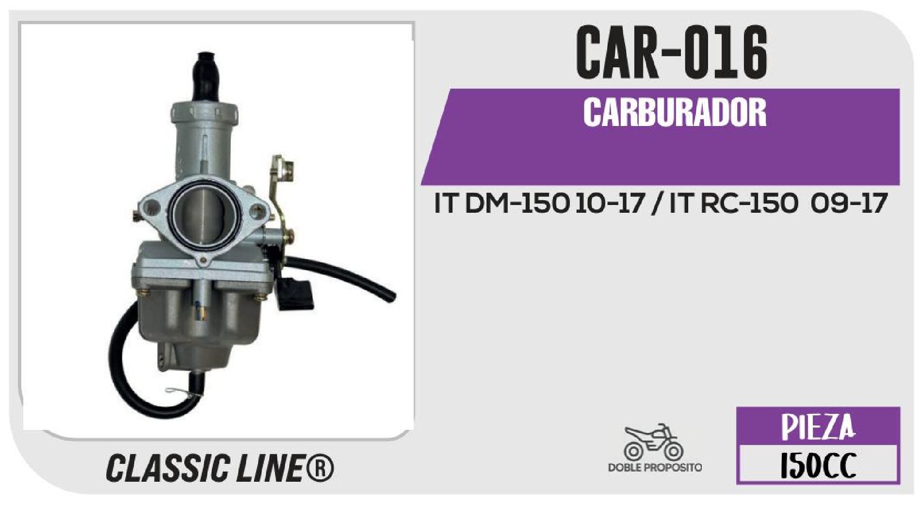 CAR-016 CARBURADOR / CAR-016